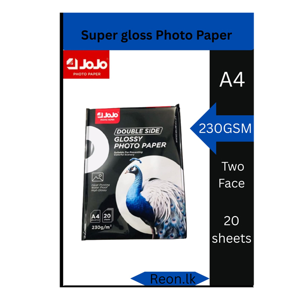 reon marketing   a4 two face glossy 230gsm 20 sheet