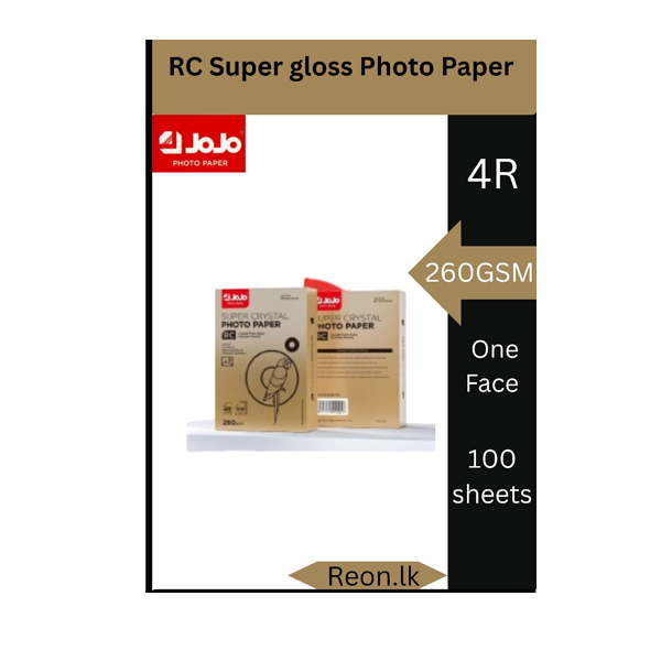 reon marketing   4r rc super crystal photo paper 260gsm 100 sheet